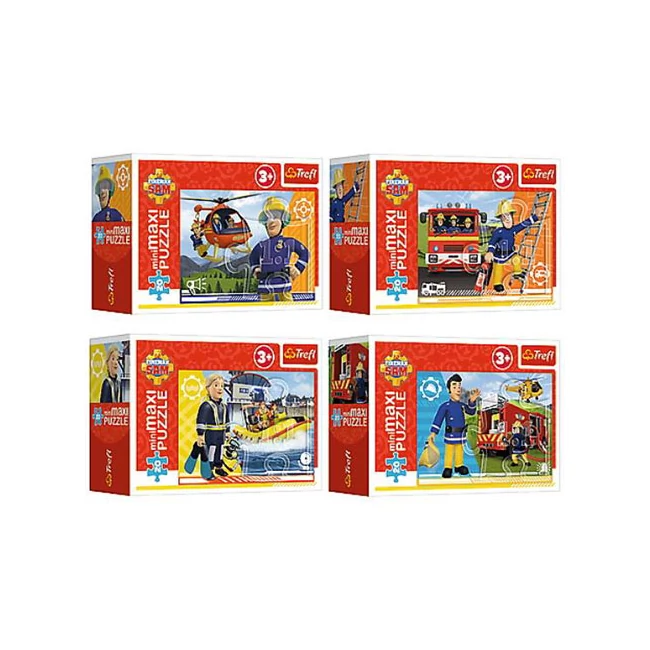 Tűzoltó Sam a hős mini maxi 20 db-os puzzle 4 féle – Trefl