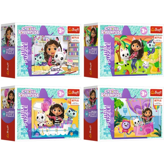 Netflix: Gabi Babaháza 54 db-os minipuzzle négyféle változatban 1 db