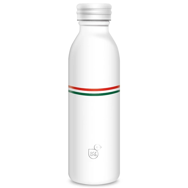 Ars Una: Flag-white duplafalú fém kulacs 600ml