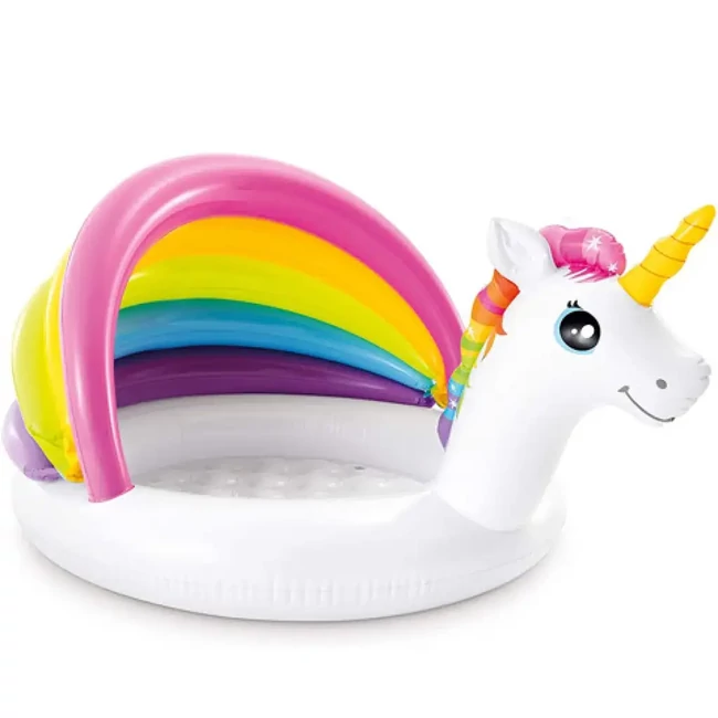 Unikornisos bébimedence 127×102×69 cm – Intex