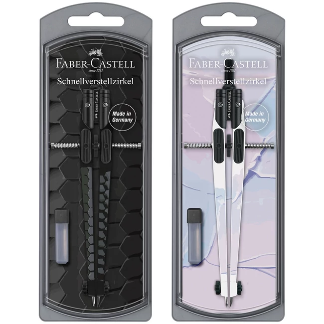 Faber-Castell: S&amp;V körző szett gyorsállítóval kétféle változatban 1 db