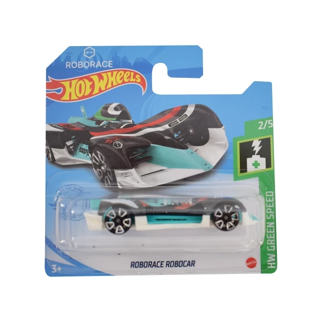 Hot Wheels: Roboracer Robocar fekete-fehér kisautó 1/64 – Mattel
