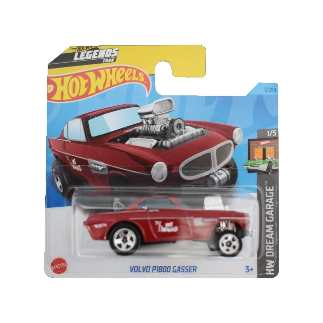 Hot Wheels: Volvo P1800 Gasser kisautó 1/64 – Mattel