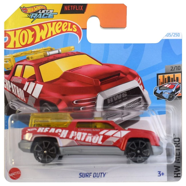 Hot Wheels: Surf Duty kisautó 1/64-es méretarány – Mattel