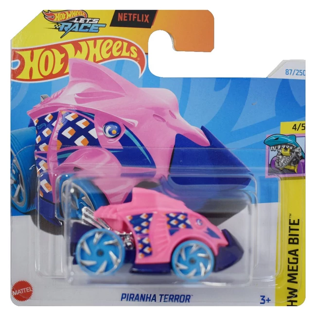 Hot Wheels: Piranha Terror kisautó 1/64-es méretarány – Mattel