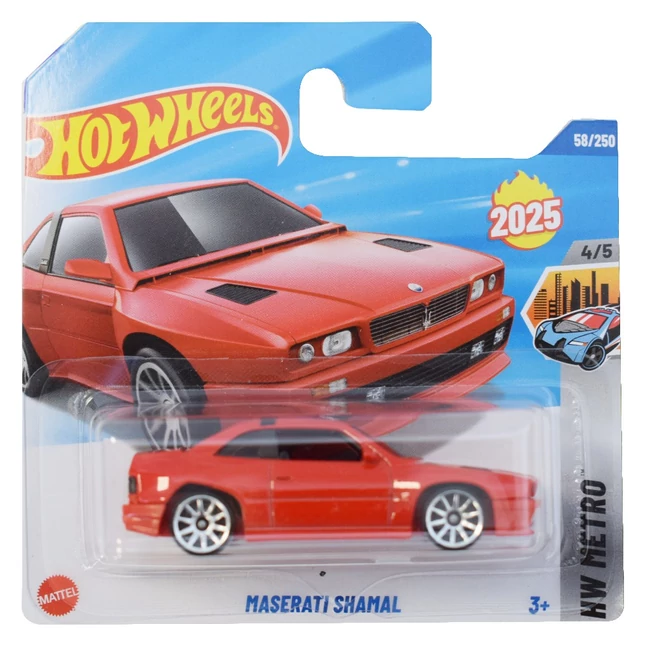 Hot Wheels: Maserati Shamal piros kisautó 1/64 – Mattel