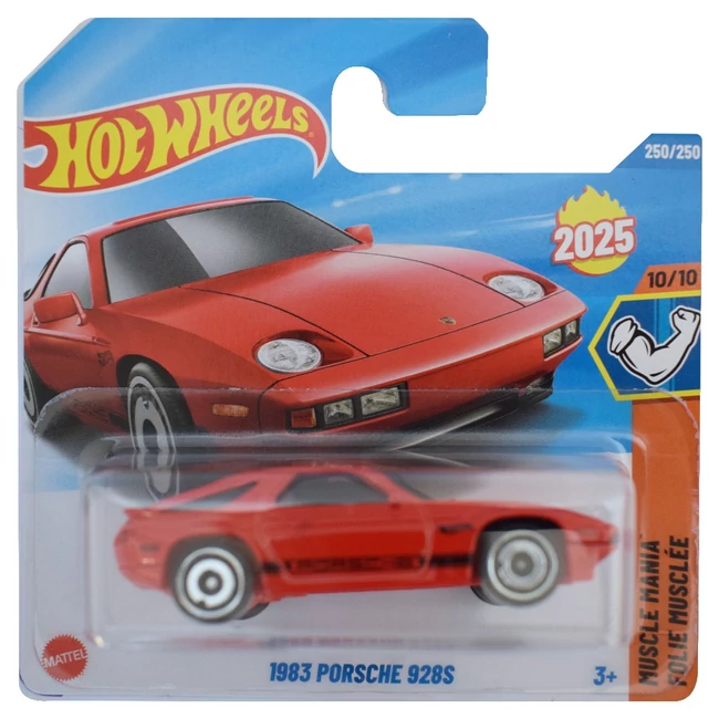 Hot Wheels: 1983 Porsche 928S piros kisautó 1/64 – Mattel