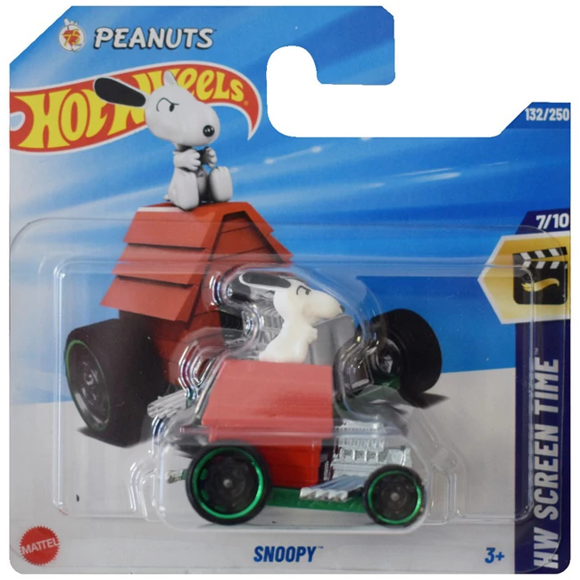Hot Wheels: Snoopy kutyaháza kisautó 1/64 – Mattel