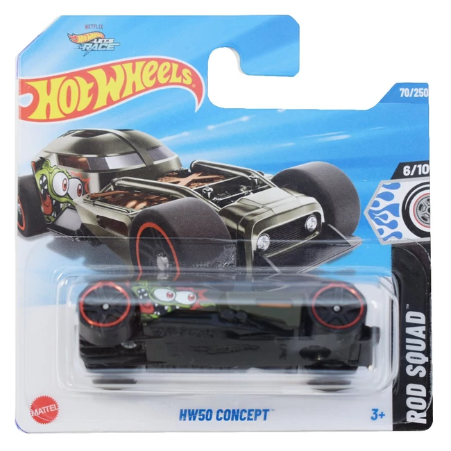 Hot Wheels: HW50 Concept fekete kisautó 1/64 – Mattel