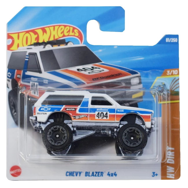 Hot Wheels: Chevy Blazer 4×4 fehér kisautó 1/64 – Mattel