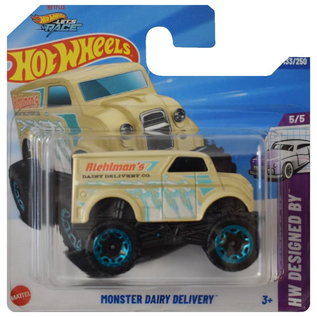 Hot Wheels: Monster Dairy Delivery krém színű kisautó 1/64 – Mattel