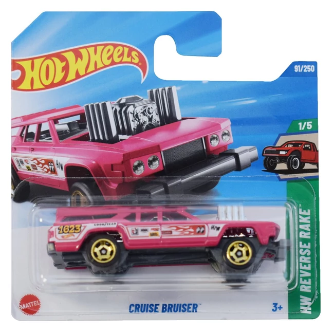Hot Wheels: Cruiser Bruiser pink kisautó 1/64 – Mattel