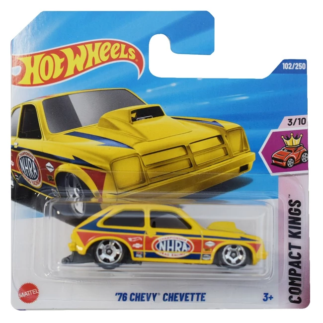 Hot Wheels: Chevy Chevette sárga kisautó 1/64 – Mattel