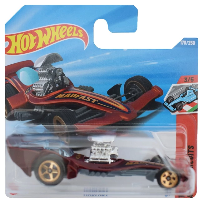 Hot Wheels: Madfast bordó kisautó 1/64 – Mattel