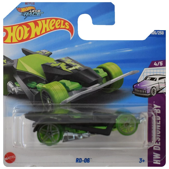 Hot Wheels: RD-06 zöld kisautó 1/64 – Mattel