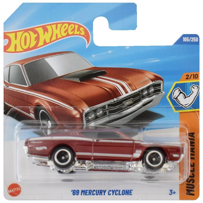 Hot Wheels: ’69 Mercury Cyclone barna kisautó 1/64 – Mattel