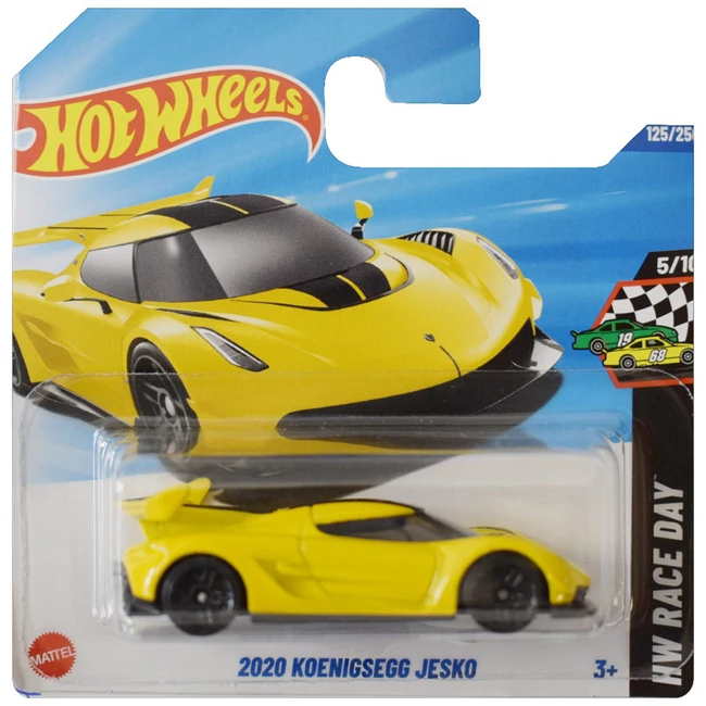 Hot Wheels: 2020 Koenigsegg Jesko sárga kisautó 1/64 – Mattel