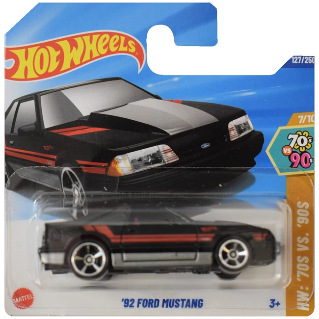 Hot Wheels: ’92 Ford Mustang kisautó 1/64 – Mattel