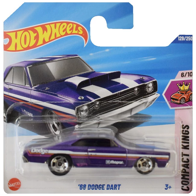 Hot Wheels: ’68 Dodge Dart kisautó 1/64 – Mattel
