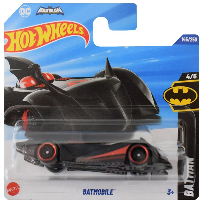 Hot Wheels: Batmobile fekete-piros kisautó 1/64 – Mattel