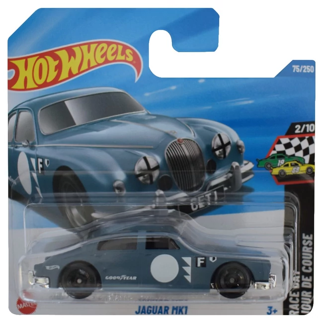 Hot Wheels: Jaguar MK1 szürke kisautó 1/64 – Mattel