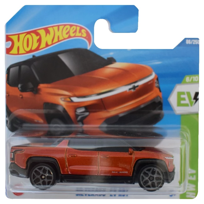 Hot Wheels: Silverado EV RST narancssárga kisautó 1/64 – Mattel