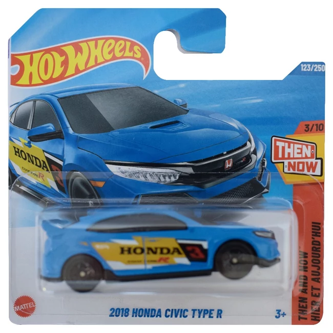 Hot Wheels: 2018 Honda Civic Typre R kék kisautó 1/64 – Mattel