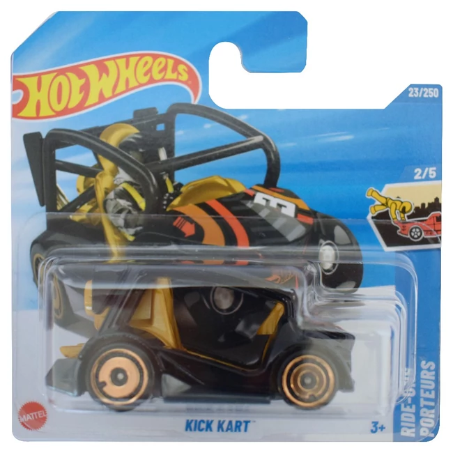 Hot Wheels: Kick Kart fekete kisautó 1/64 – Mattel