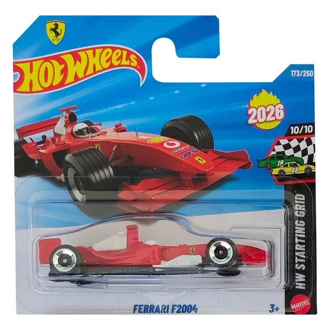 Hot Wheels: Ferrari F2004 kisautó 1/64 - Mattel