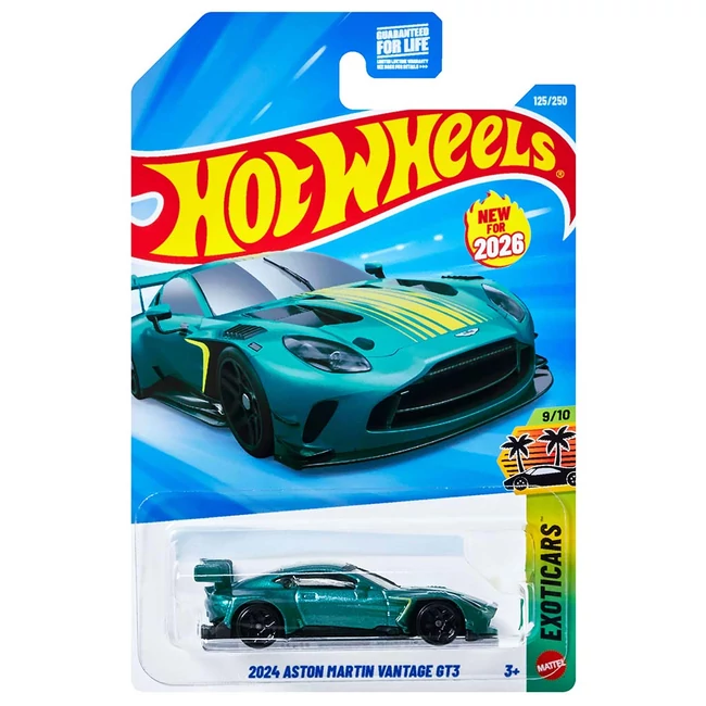 Hot Wheels: 2024 Aston Martin Vantage GT3 kisautó 1/64 – Mattel