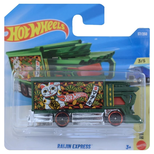 Hot Wheels: Raijin Express zöld kisautó 1/64 – Mattel