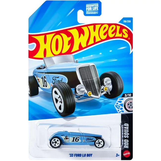 Hot Wheels: ’33 Ford Lo Boy kisautó 1/64 – Mattel