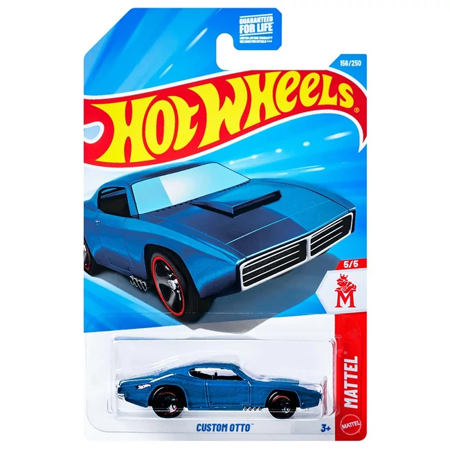 Hot Wheels: Custom Otto kék kisautó 1/64 – Mattel