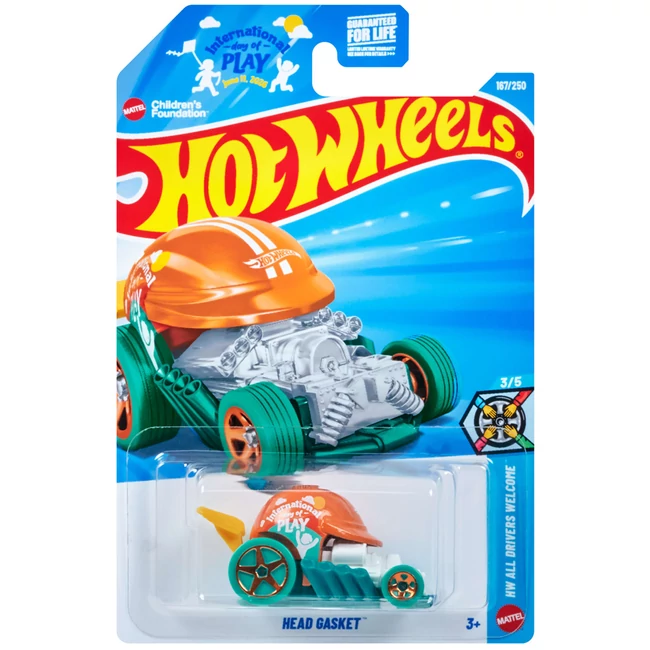 Hot Wheels: Head Gasket zöld színű kisautó 1/64 - Mattel