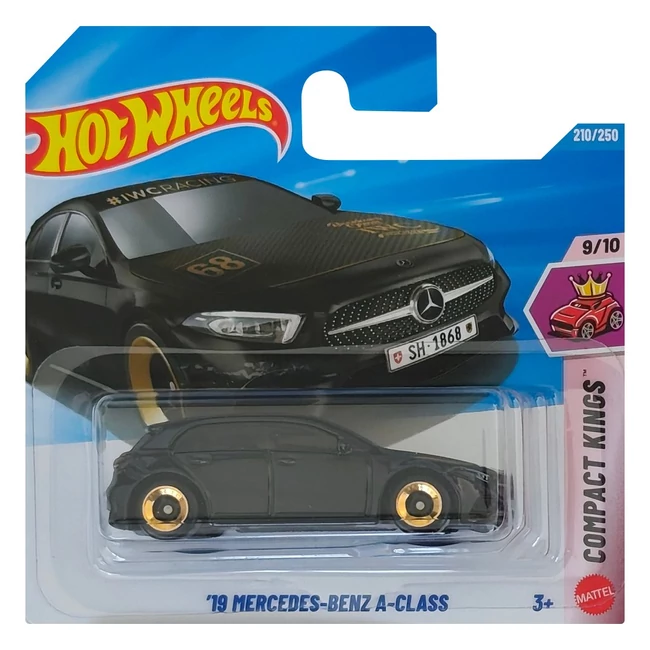 Hot Wheels: '19 Mercedes-Benz A-Class fekete kisautó 1/64 - Mattel