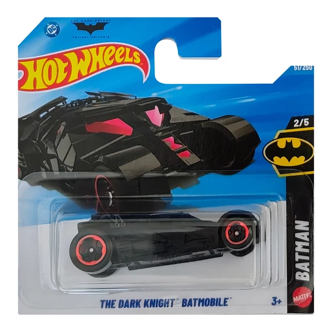 Hot Wheels: The Dark Knight Batmobile fekete kisautó 1/64 - Mattel