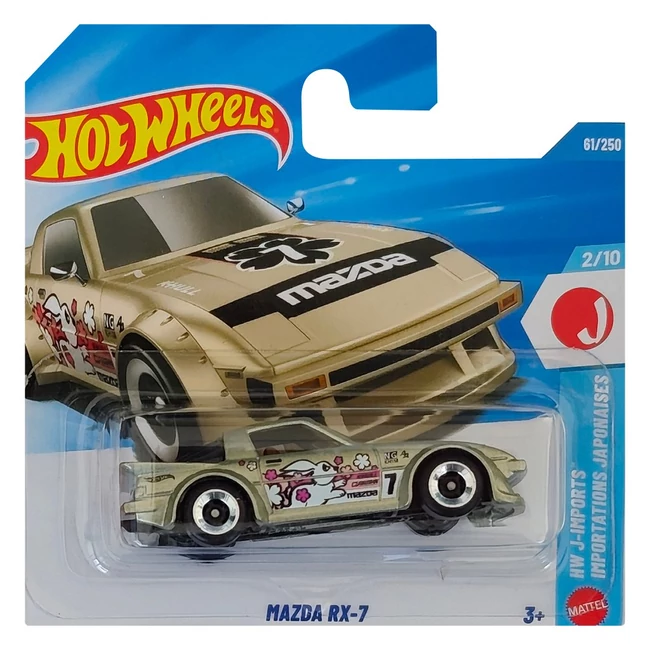 Hot Wheels: Mazda RX-7 arany kisautó 1/64 - Mattel