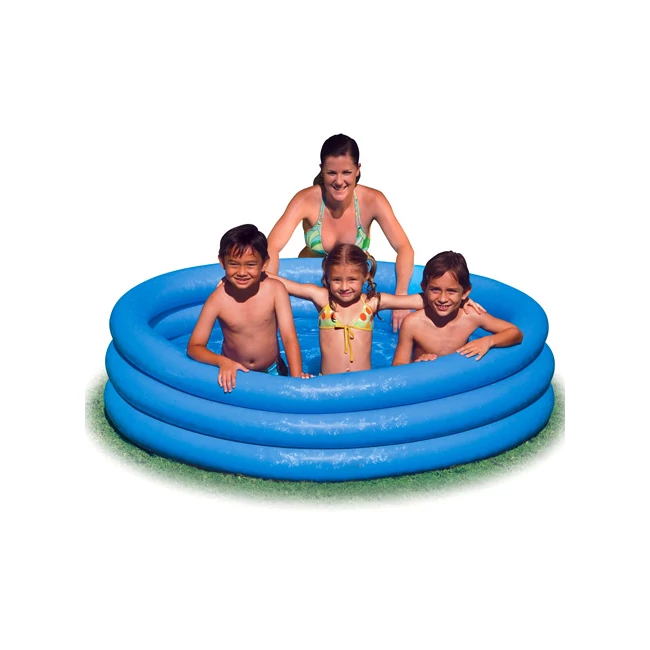 Felfújható kék gyerekmedence 166×38 cm – Intex