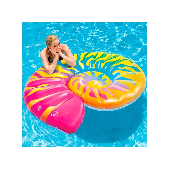 Szivárványos tengeri csigaház matrac 157×127×25 cm – Intex