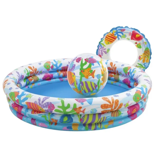 Fishbowl medence szett 132×28 cm – Intex