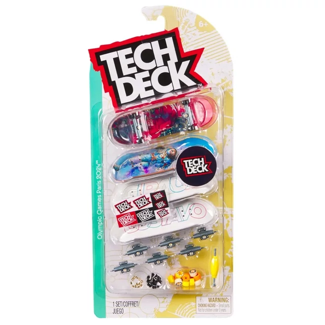 Tech Deck: Olimpiai játékok Párizs 2024 Gustavo fingerboard gördeszka szett – Spin Master