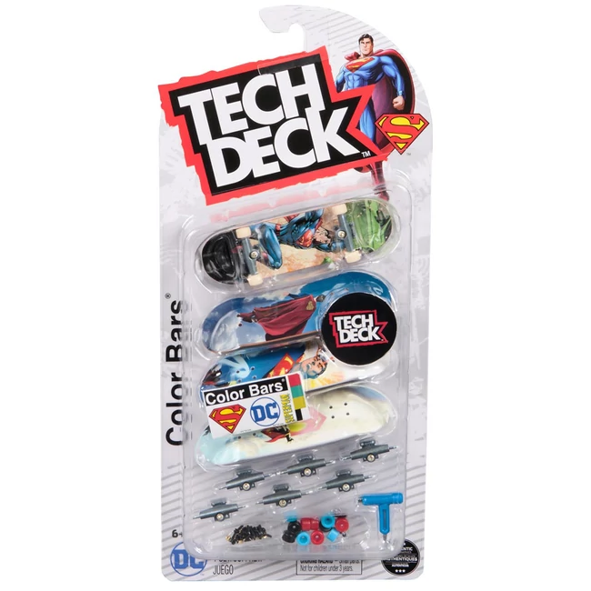 Tech Deck: Superman fingerboard 4db-os gördeszka szett - Spin Master
