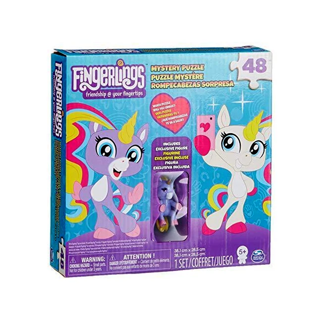 Fingerlings lila unikornis rejtélyes puzzle 48 db-os – Spin Master