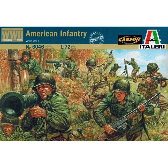 Italeri 1/72 American Infantry WWII. katona figurák