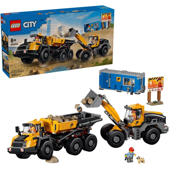 LEGO® City: Homlokrakodó és billenőplatós teherautó (60494)