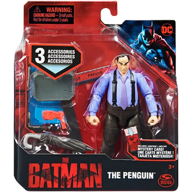 DC Comics: The Batman Pingvin játékfigura kiegészítőkkel 10 cm – Spin Master