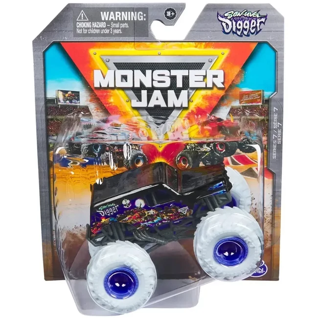 Monster Jam: Son-uva Digger monster truck kisautó – 1:64 – Spin Master