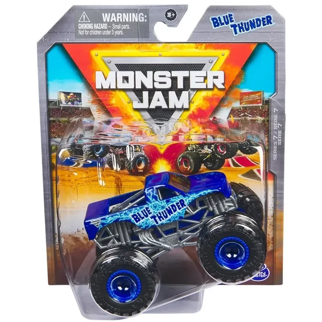 Monster Jam: Blue Thunder monster truck kisautó – 1:64 – Spin Master