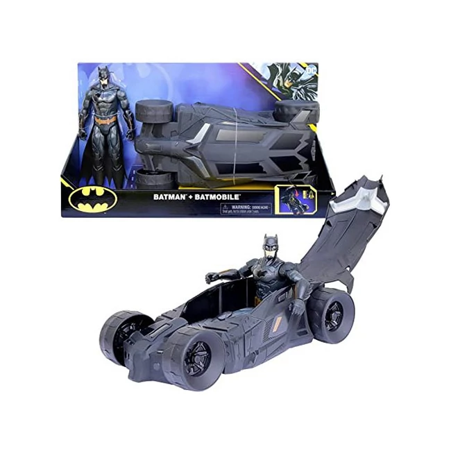 DC Batman: Batman 30 cm-es játékfigura és Batmobile járgánya – Spin Master
