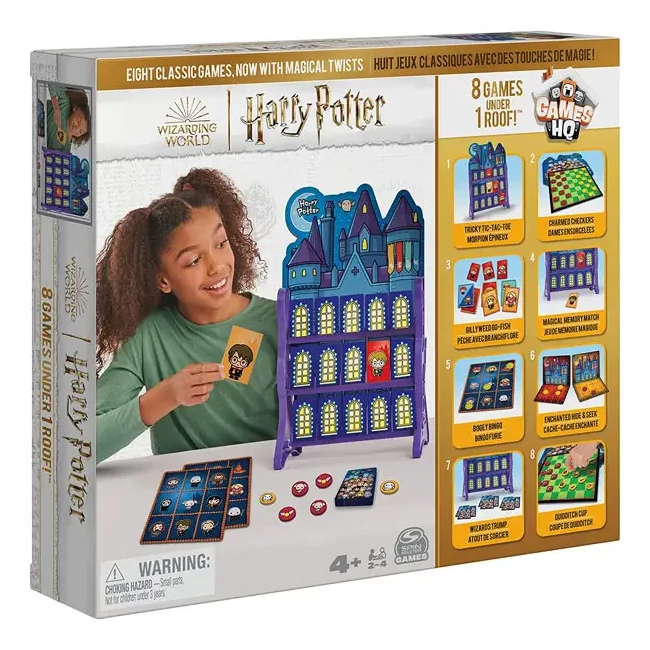 Wizarding World: Harry Potter Roxfort kastély 8 az 1-ben társasjáték gyűjtemény – Spin Master